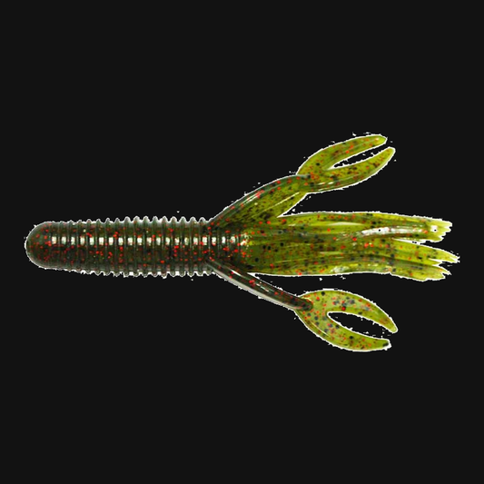 Big Bite Baits Craw Tube 4" in Watermelon Red Flake
