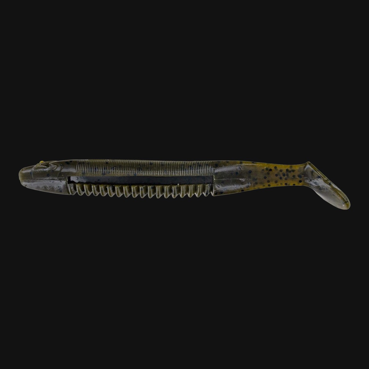 Big Bite Baits Cane Thumper 4" in Green Pumpkin