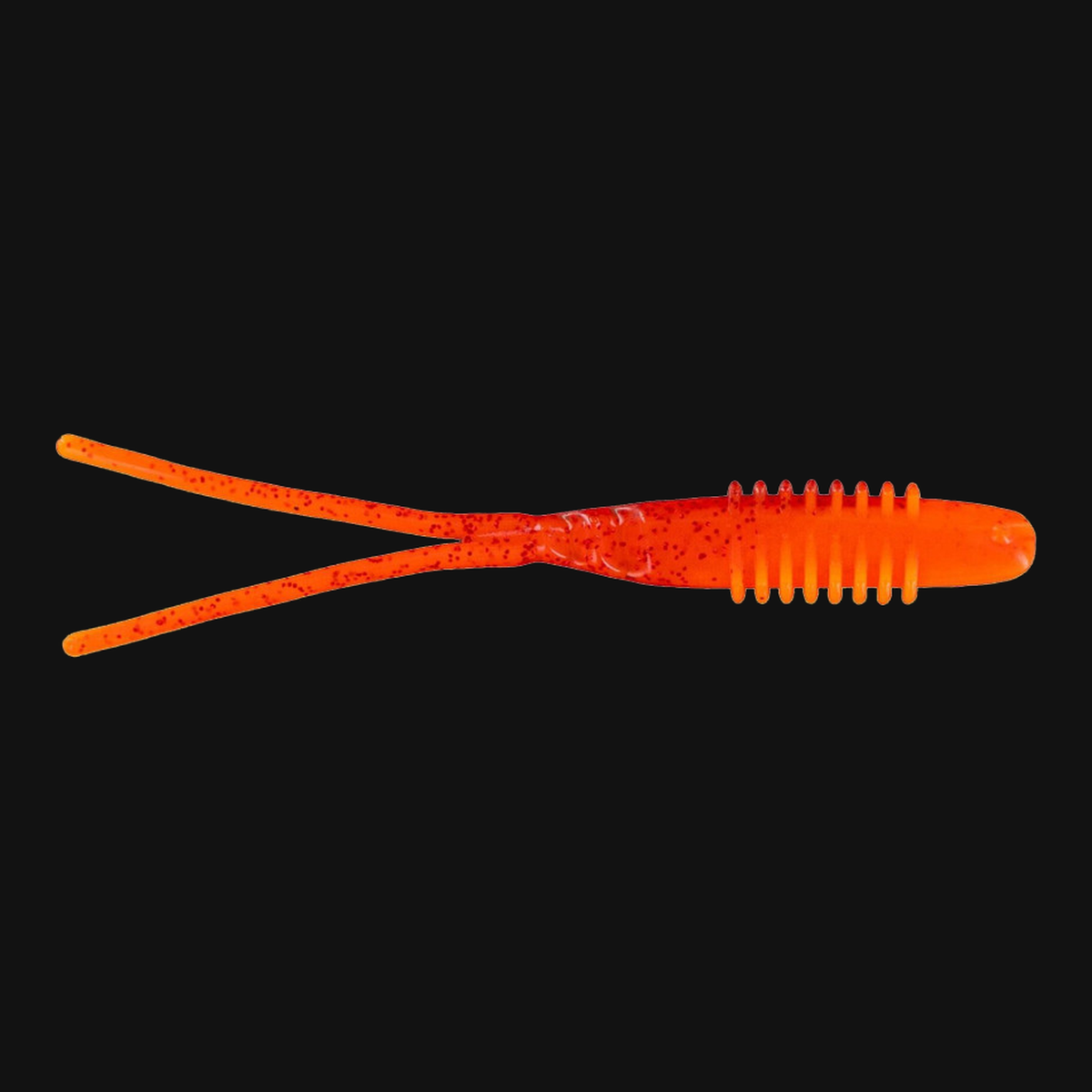 Big Bite Baits Kamikaze Swimon Split Tail 4.25-inch trailer in Flamethrower