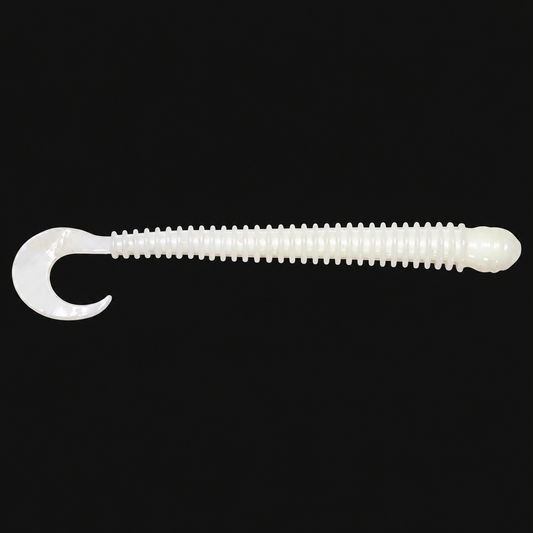 Big Bite Baits 4-inch Ring Disc Worm in White