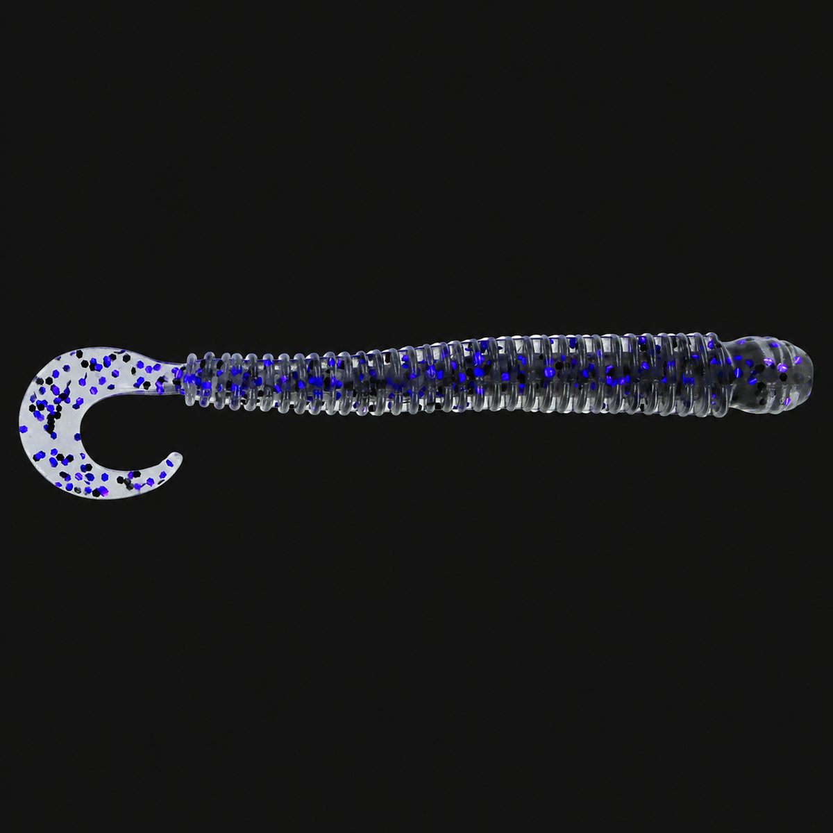 Big Bite Baits 4-inch Ring Disc Worm in Smoke Purple