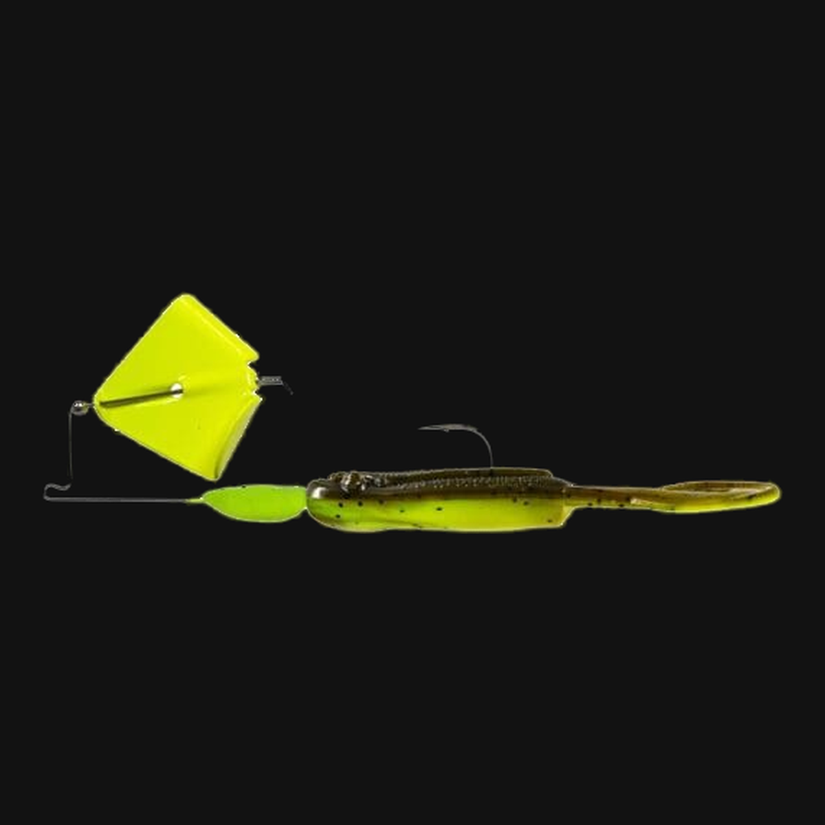 Big Bite Baits Tour Toad Buzz 3/8 ounce in Chartreuse Blade / GP Chart Lam Toad