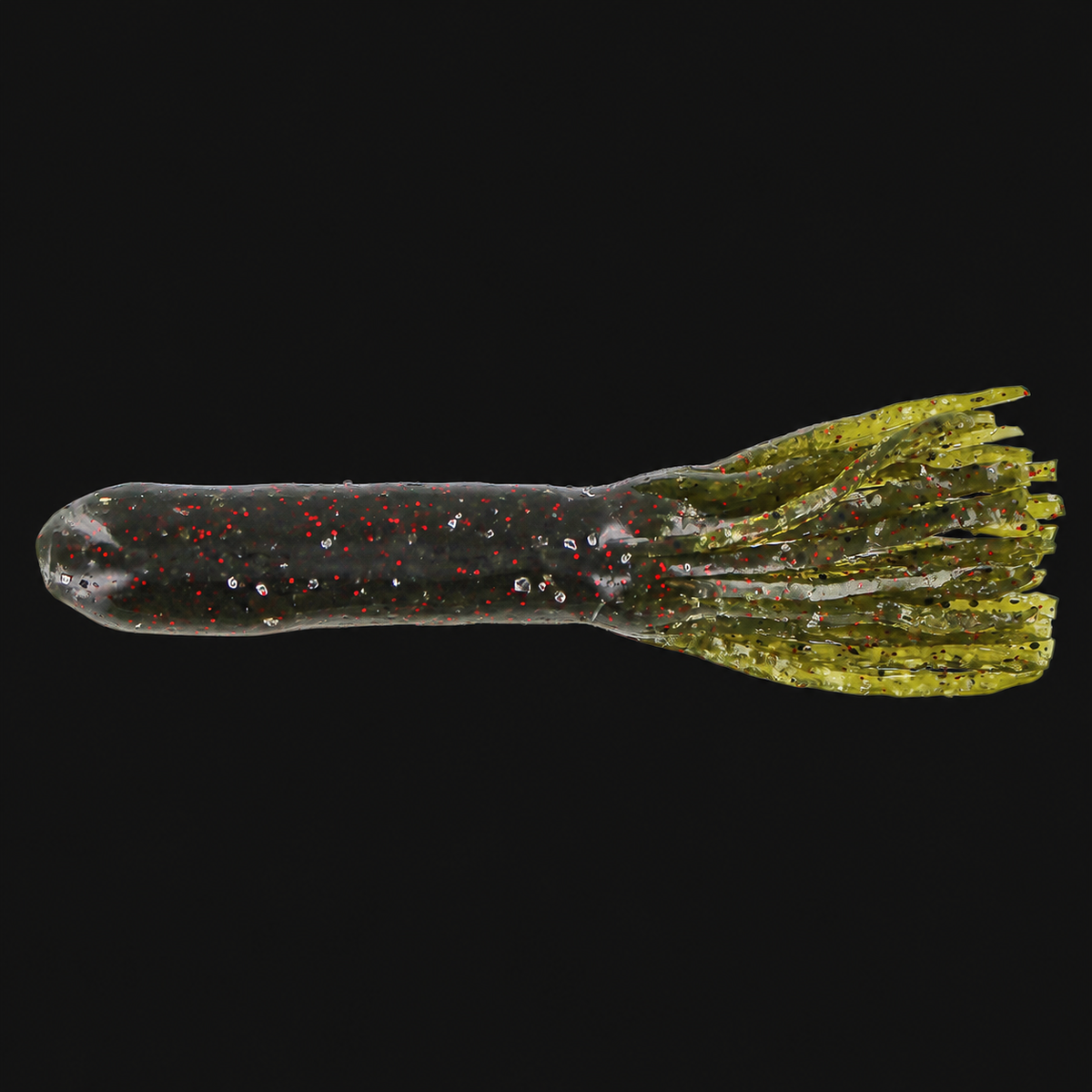 Big Bite Baits Tour Flipper Tube 4-inch in Dark Watermelon Red Flake