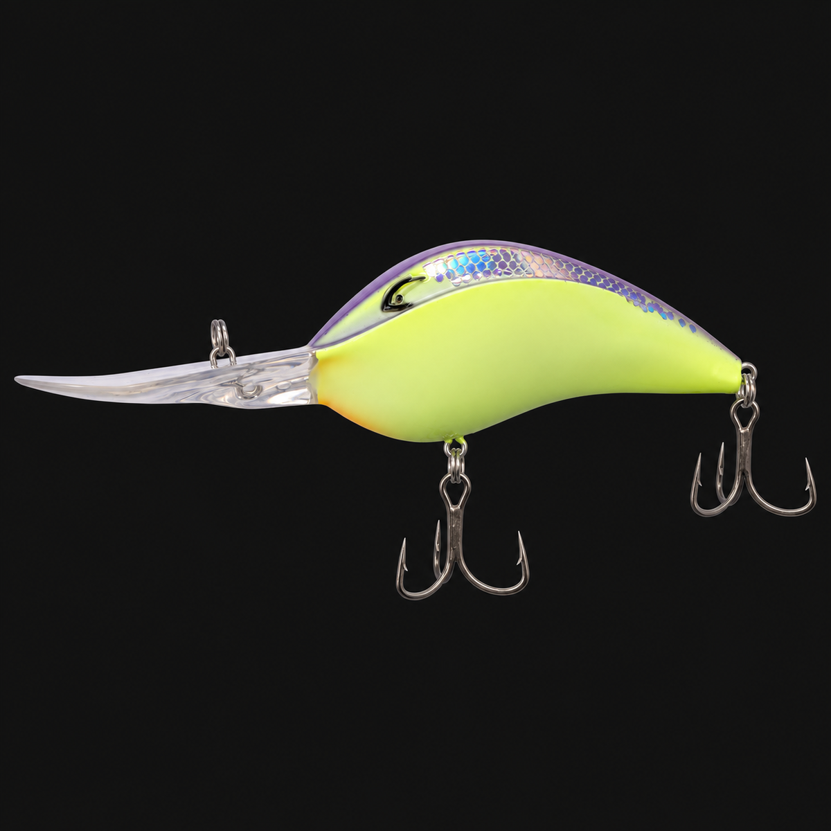 Bill Lewis DR-24 fishing lure in Chartreuse Purple