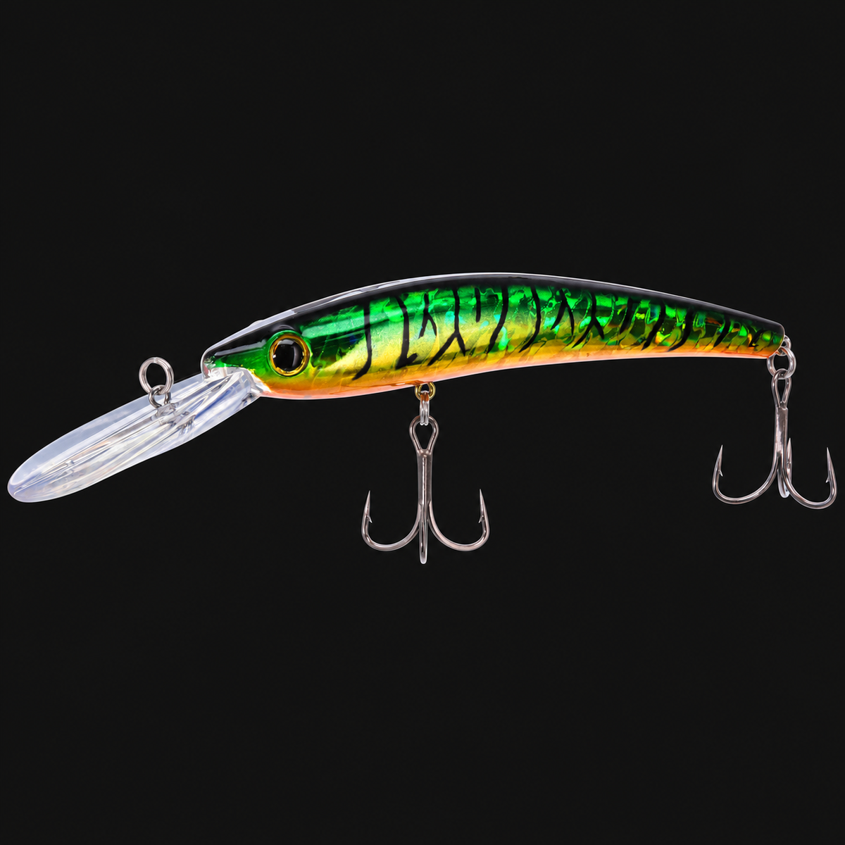 Bill Lewis Precise Walleye Crank fishing lure in Green Tiger