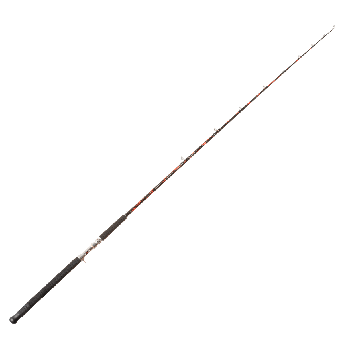 Catfish Pro Black Dragon Fire Spinning Glow Rod | 7'6"