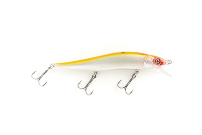 Bruiser Baits Banger 110 Jerkbait | 110mm | 1/2 oz | Irregular Darting Action | 3 Mustad Trebles | Tournament-Proven | 4 Colors