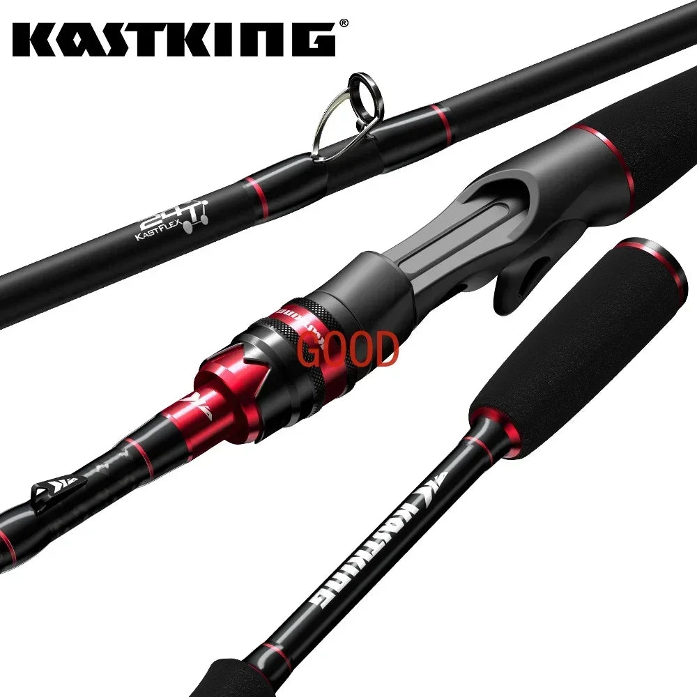 KastKing Max Steel Rod Carbon Spinning Casting Fishing Rod with 1.80m 2.13m 2.28m 2.4m Baitcasting Rod for Bass Pike Fishing