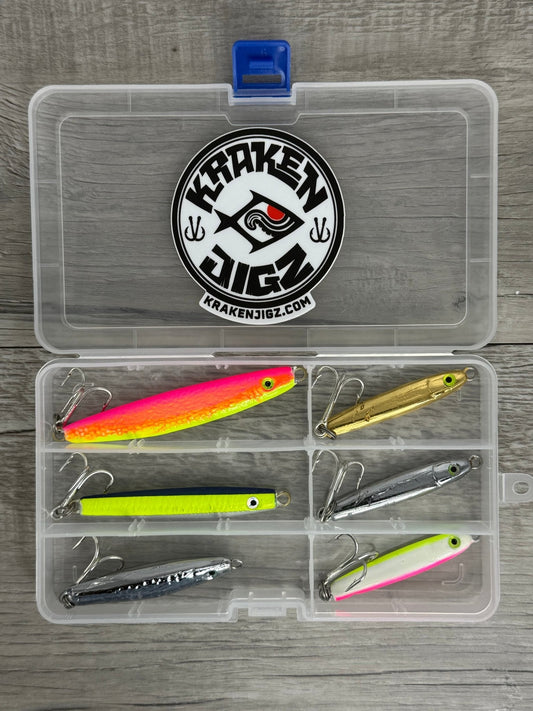 Kraken Jigz Casting Jig Explorer Pack | 6 Rigged Micro Jigs