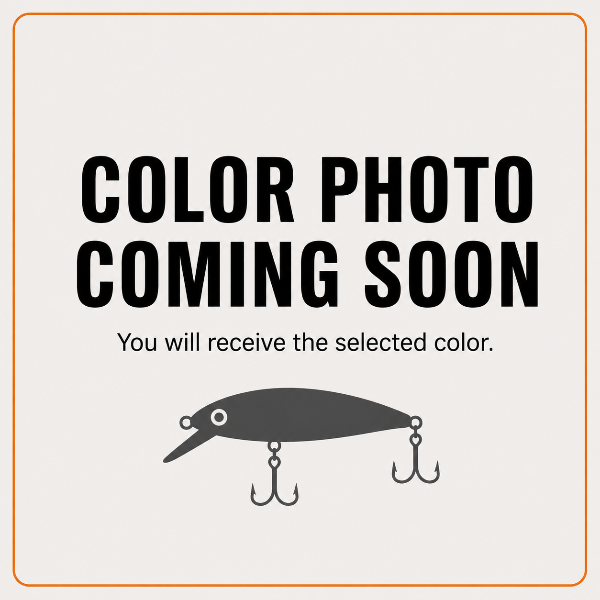 Placeholder image with text 'Color photo coming soon' and a fishing lure icon.