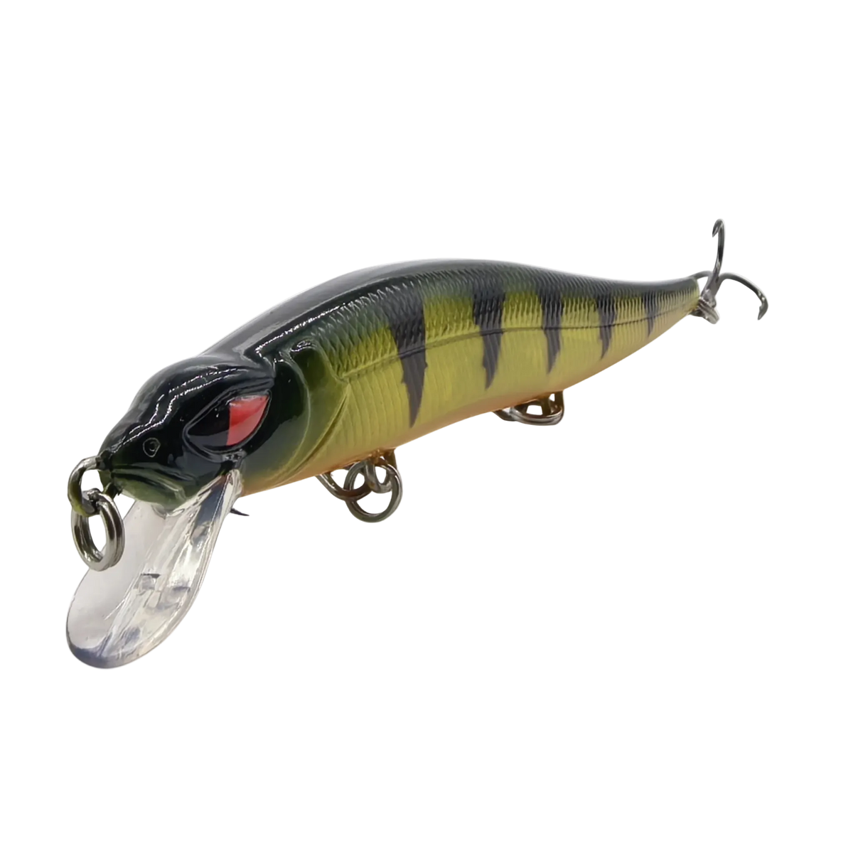 Fishing lure with a realistic design on a white background