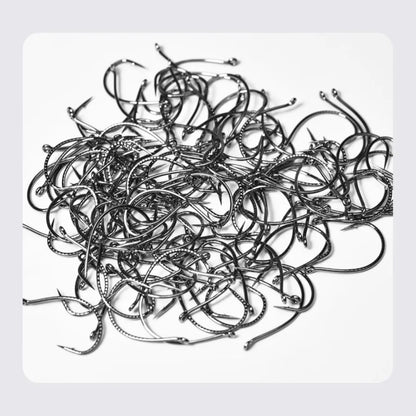 50pcs High Carbon Steel Wacky Hooks – Non-Slip Soft Bait Hook for Worm Lure Fishing, Carp & All Waters Tackle