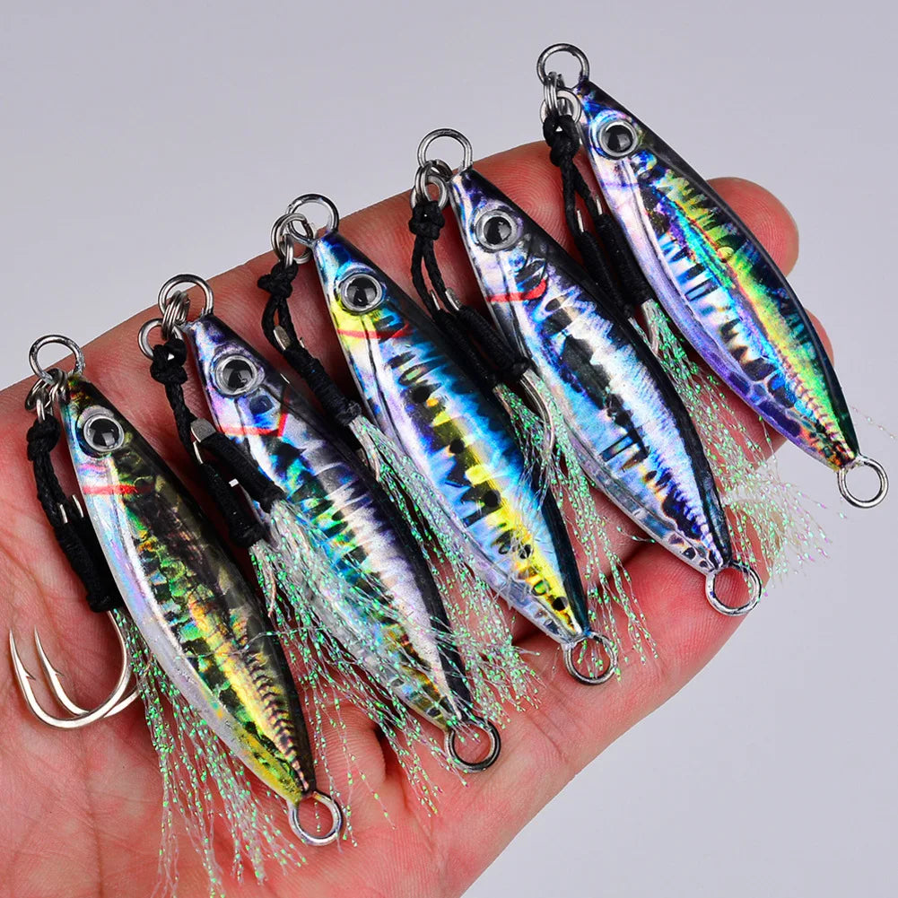 Fast Sinking Metal Spoon Jig Fishing Lure Lures Jigs Spoon Saltwater Artificial Bait Fishing Accessories