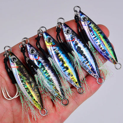 Fast Sinking Metal Spoon Jig Fishing Lure Lures Jigs Spoon Saltwater Artificial Bait Fishing Accessories