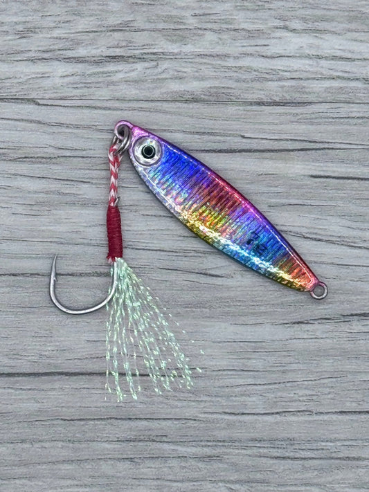 Kraken Jigz Drop Zone 7g Micro Jig | Green, Blue & Multi