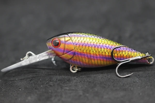 Crankbait Fishing Lure 8g 8cm 3 Meters Depth High End Hooks Wide Wobble with Deep Diving Carp Fishing HC549