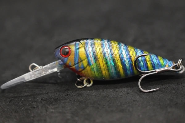 Crankbait Fishing Lure 8g 8cm 3 Meters Depth High End Hooks Wide Wobble with Deep Diving Carp Fishing HC549