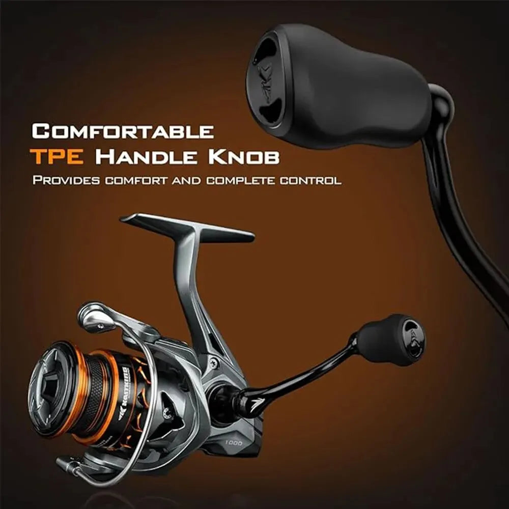 KastKing Kestrel Spinning Fishing Reel 1000 SFS Carbon Body 10+1 Stainless-Steel Double Shielded Ball Bearings, 6.2:1 Gear Ratio