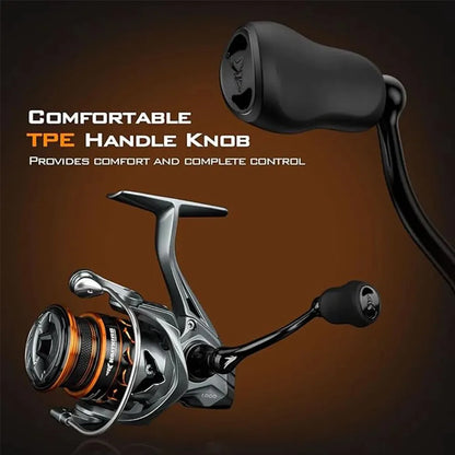 KastKing Kestrel Spinning Fishing Reel 1000 SFS Carbon Body 10+1 Stainless-Steel Double Shielded Ball Bearings, 6.2:1 Gear Ratio