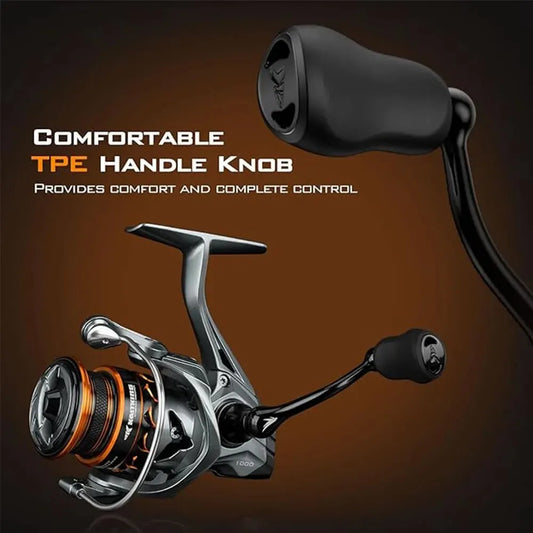 KastKing Kestrel Spinning Fishing Reel 1000 SFS Carbon Body 10+1 Stainless-Steel Double Shielded Ball Bearings, 6.2:1 Gear Ratio
