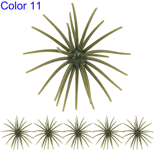 Coike Sea Urchin Lures 4in Freshwater Saltwater Soft Baits Bass Fishing