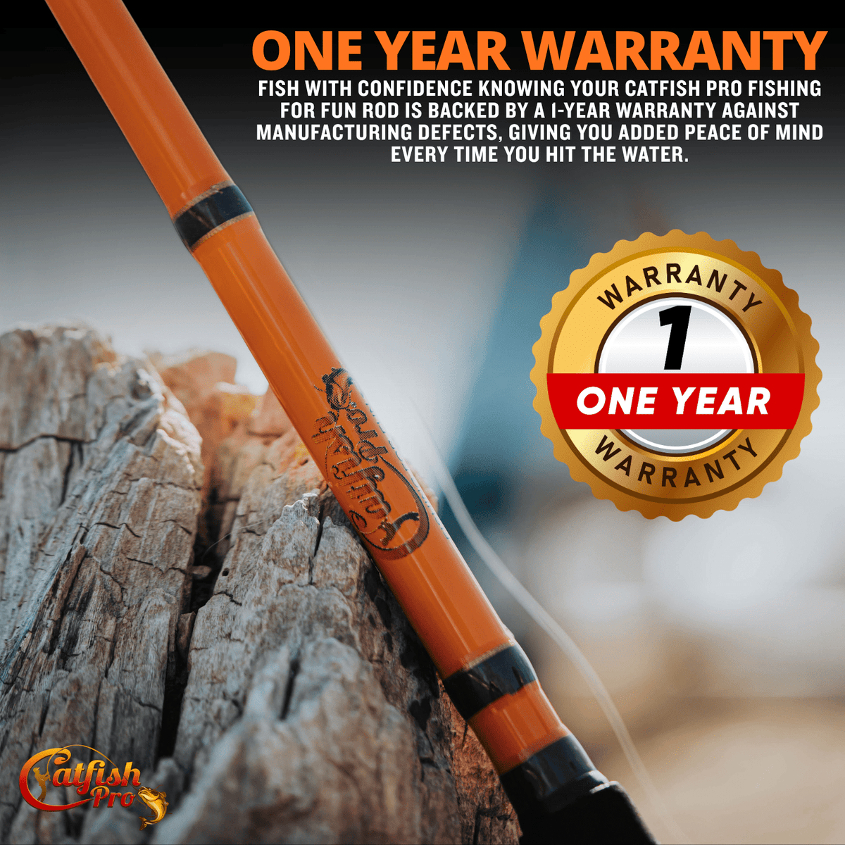 Catfish Pro Fishing For Fun Spinning Rod | Medium-Heavy