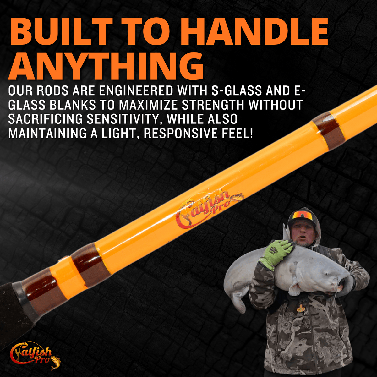 Catfish Pro Fishing For Fun Spinning Rod | Medium-Heavy