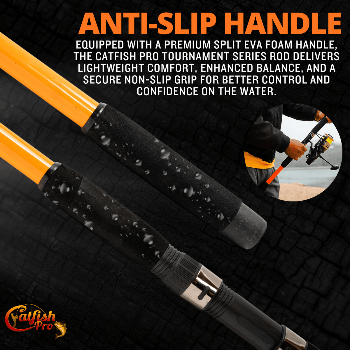 Catfish Pro Fishing For Fun Spinning Rod | Medium-Heavy