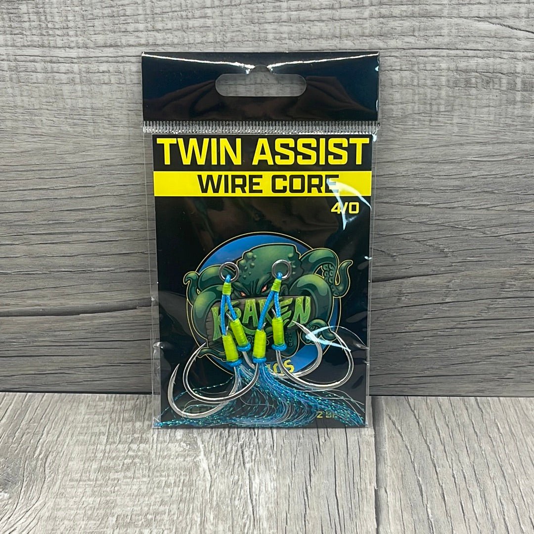 Kraken Jigz Predator Twin Assist Hooks | Wire Core 4/0