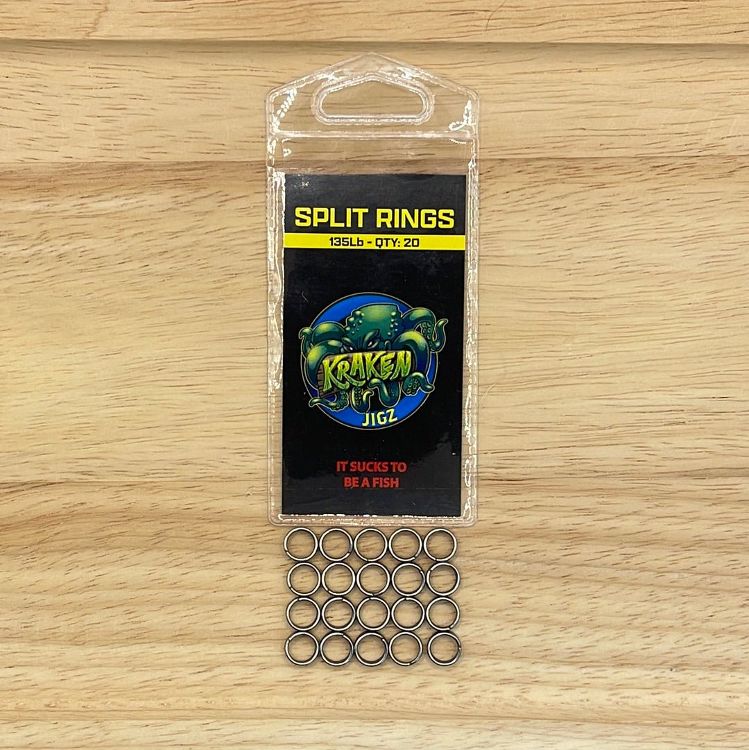 Kraken Jigz Triple Wrap Split Rings | 20-Pack