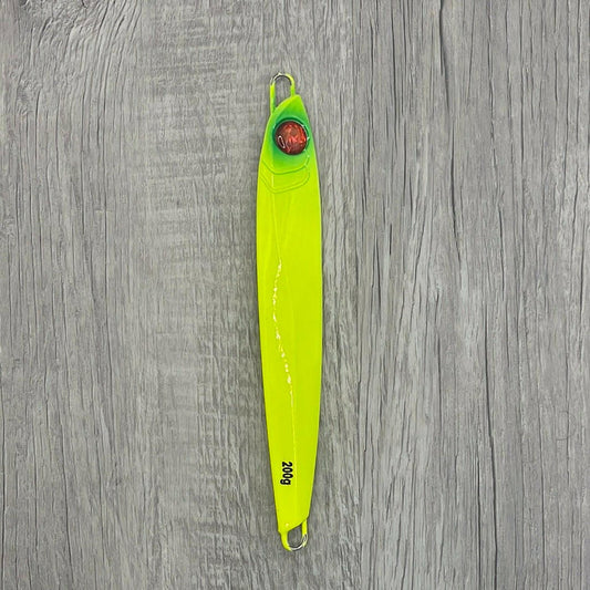 Kraken Jigz Bait Strip Chartreuse UV Glow Slow Pitch Jig