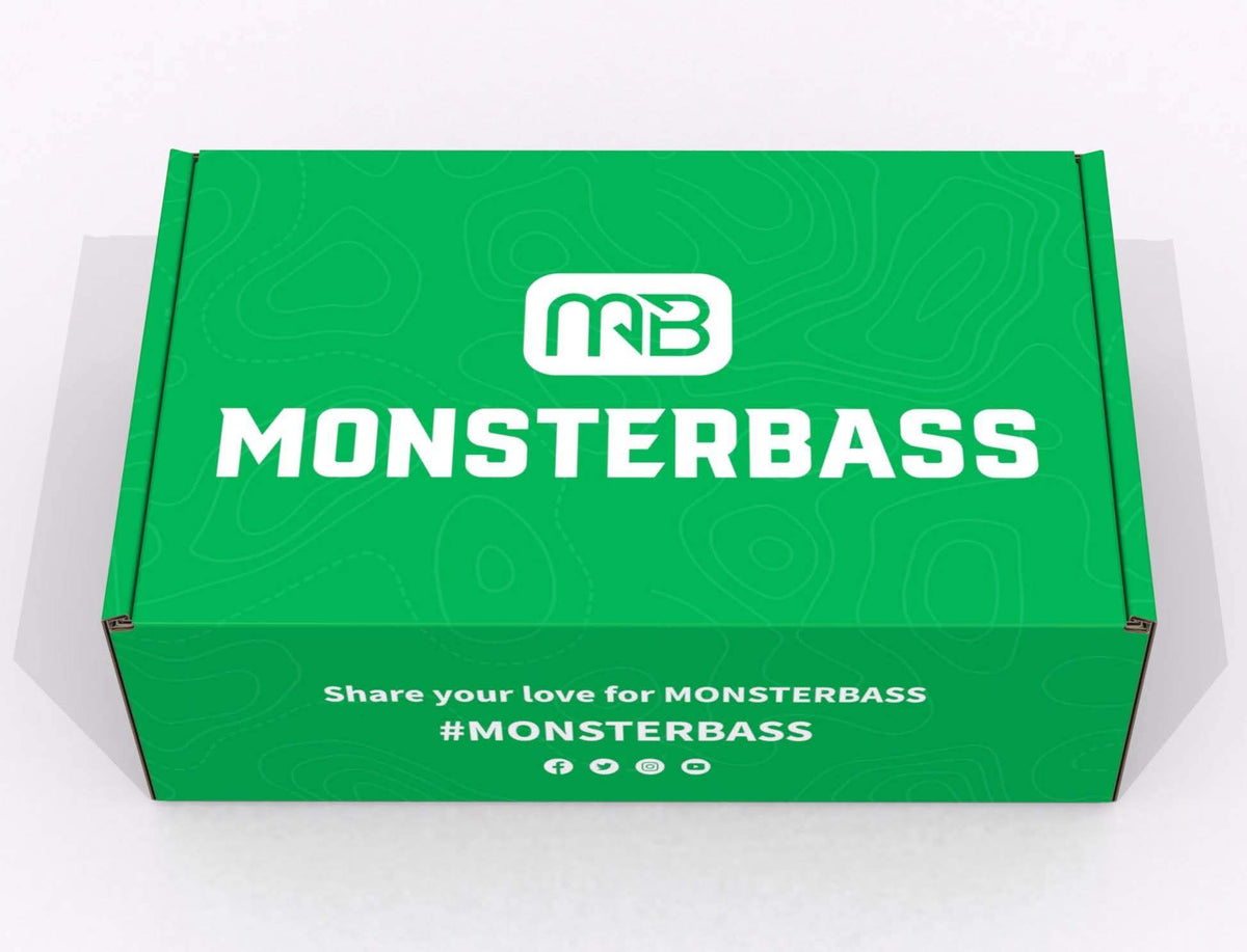 MONSTERBASS Kids Starter Fishing Kit | MONSTERBOX Tackle Box + KastKing Line + TruTurn Hooks + Bobbers + Fish ID Card | Perfect Gift