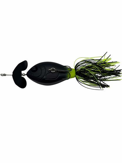 GRASSBURNER | Inline Buzz Bait | Dual BKK Trebles | Sideways Action | 7 Colors | Topwater Bass | MONSTERBASS
