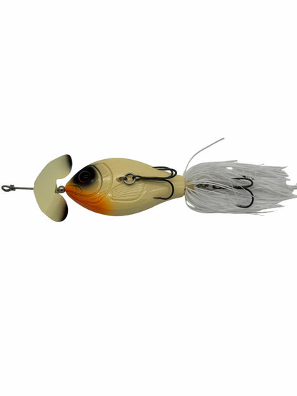 GRASSBURNER | Inline Buzz Bait | Dual BKK Trebles | Sideways Action | 7 Colors | Topwater Bass | MONSTERBASS