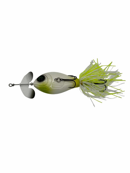 GRASSBURNER | Inline Buzz Bait | Dual BKK Trebles | Sideways Action | 7 Colors | Topwater Bass | MONSTERBASS