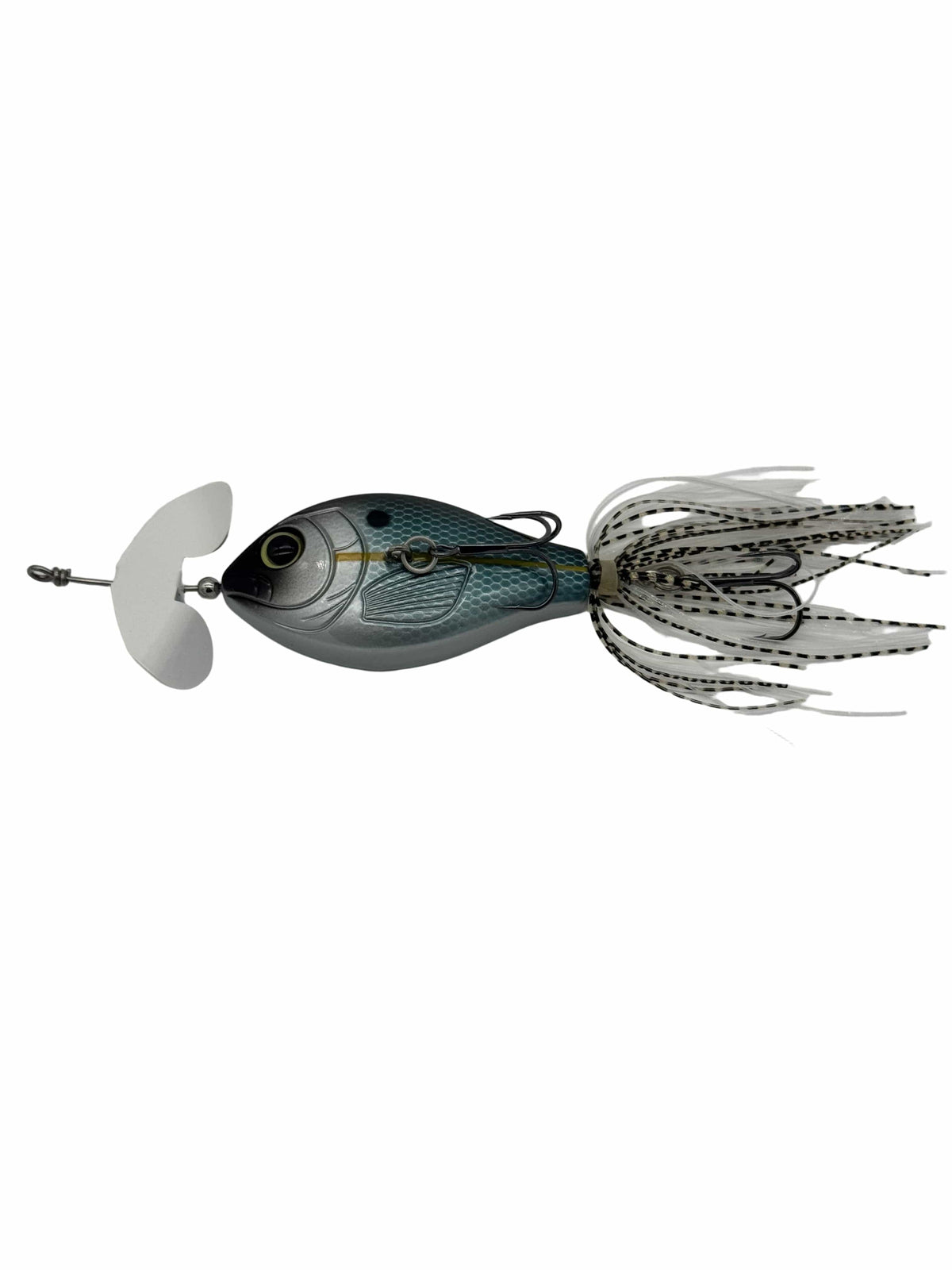 GRASSBURNER | Inline Buzz Bait | Dual BKK Trebles | Sideways Action | 7 Colors | Topwater Bass | MONSTERBASS