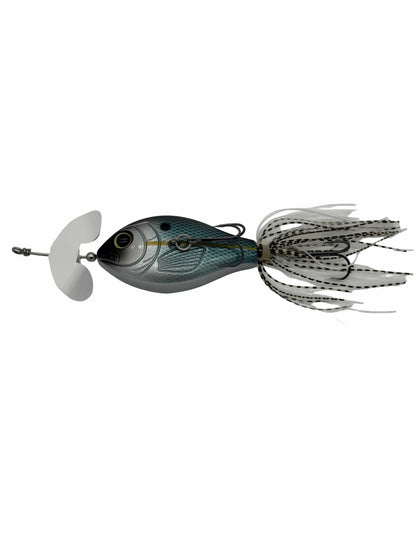 GRASSBURNER | Inline Buzz Bait | Dual BKK Trebles | Sideways Action | 7 Colors | Topwater Bass | MONSTERBASS