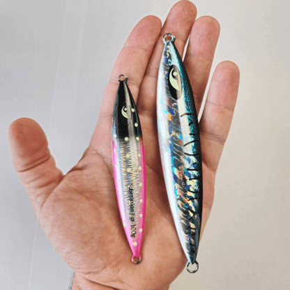 Submission Fishing Co. Javelin Slow Pitch Jig | Ribbed Armor Profile | Glow | 100g & 200g | 2 Colors | Mid-Depth Offshore