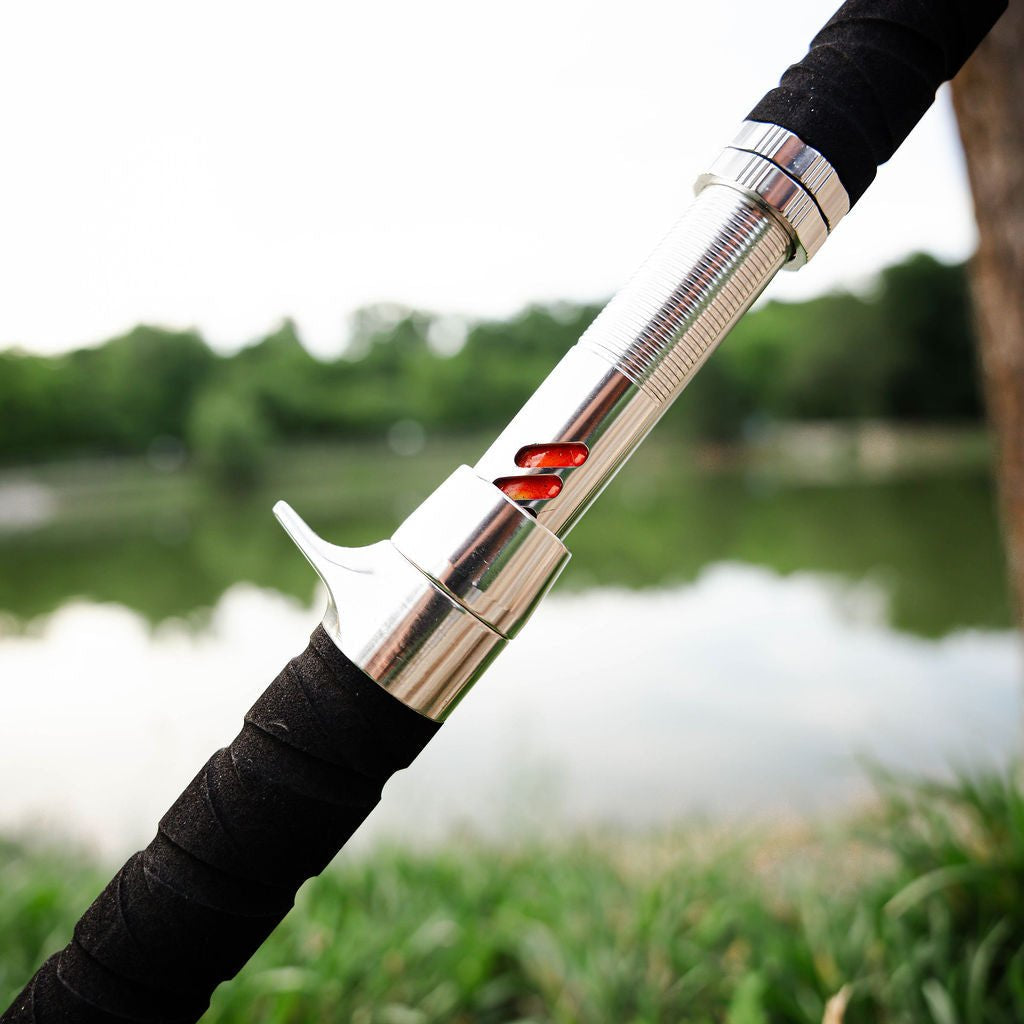 Catfish Pro Orange Dragon Fire Casting Glow Rod | 7'6"