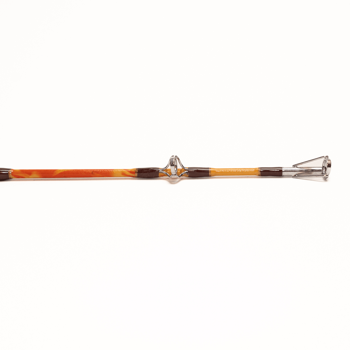 Catfish Pro Orange Dragon Fire Spinning Glow Rod | 7'6"