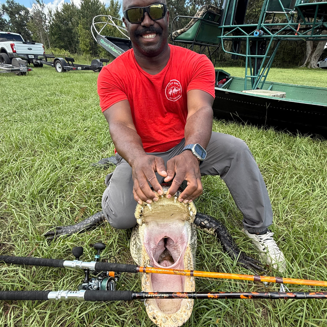 Catfish Pro Orange Dragon Fire Spinning Glow Rod | 7'6"