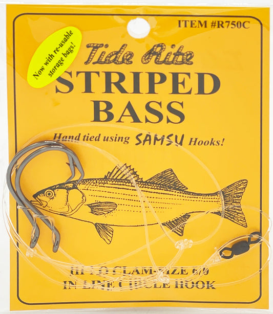 Tide Rite Striped Bass In-Line Circle Hook Hi-Lo Bait Rig