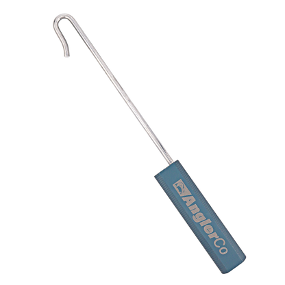 AnglerCo Core Series Straight Handle Dehooker | 1/4" 316 SS Shaft | 10.5" | Medium Fish | Saltwater