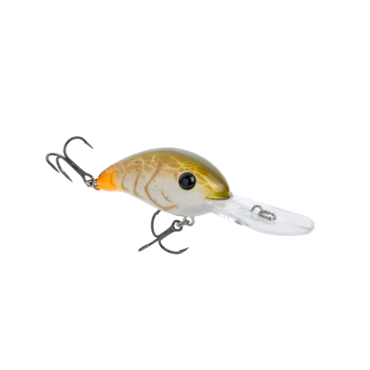 Fishing lure with a detailed design on a white background