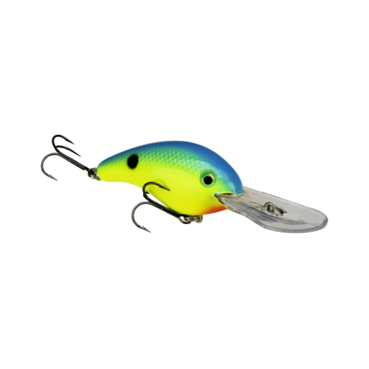 Colorful fishing lure on a white background