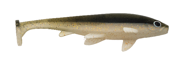 Fishing lure with a detailed design on a white background