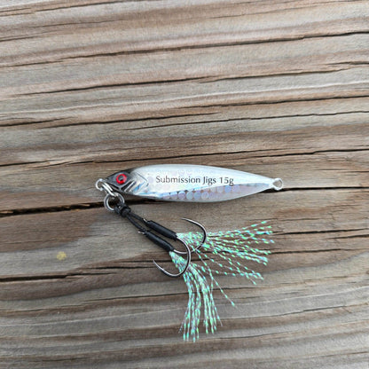 Submission Fishing Co. Micro Mercenary 4-Pack | Slow Pitch Jig | 10g & 15g | 4 Colors | Inshore & Freshwater
