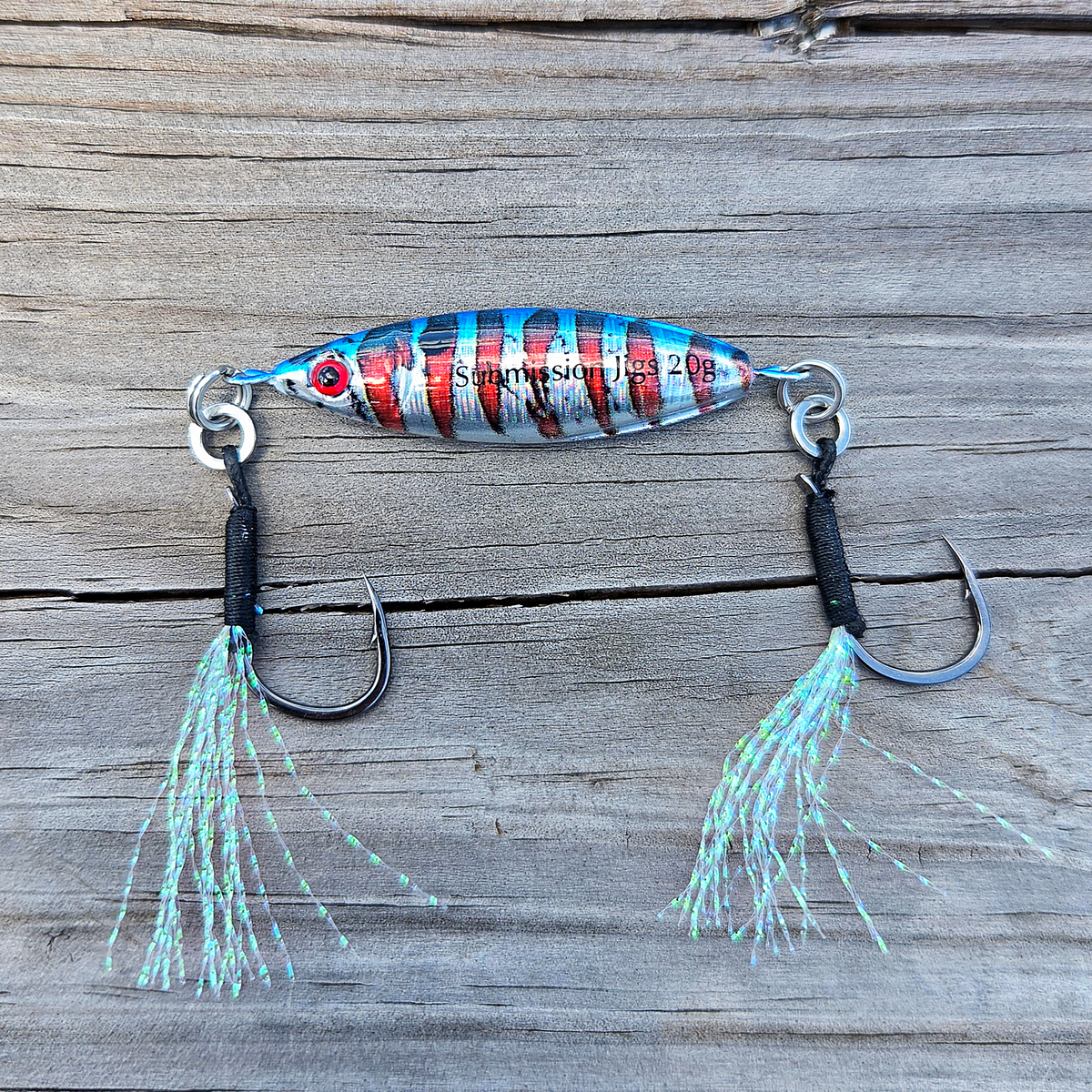 Submission Fishing Co. Sumo Slow Pitch Jig | Two-Face Rigging | Leaf Wobble | 20g | 7 Colors | Bay, Inshore & Surf