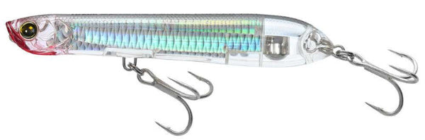 Fishing lure with a hook on a white background