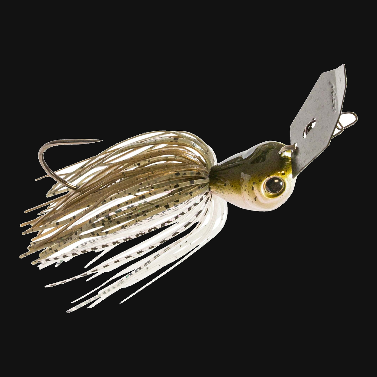 Z-Man ChatterBait JackHammer 1.25-ounce bladed jig in Green Pumpkin Shad